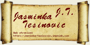 Jasminka Tešinović vizit kartica